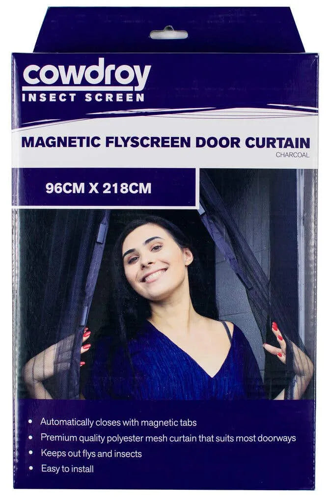 Cowdroy Magnetic Flyscreen Door Curtain 960 x 2180mm