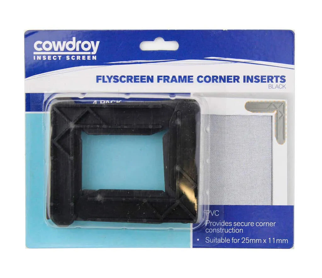 Cowdroy PVC Screen Corner 25mm - 4 Pack