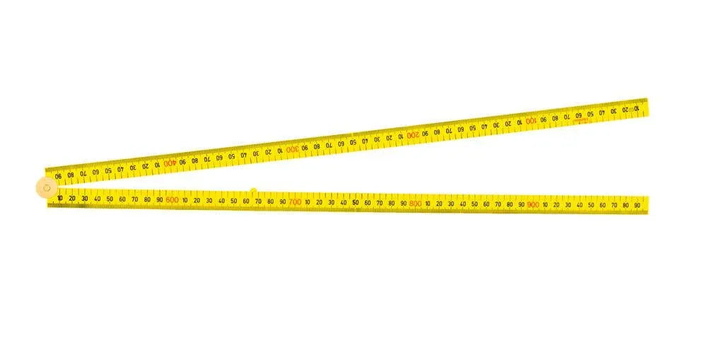 Crescent Lufkin 4 Fold Ruler Square Edge Yellow 1m LFSSIN