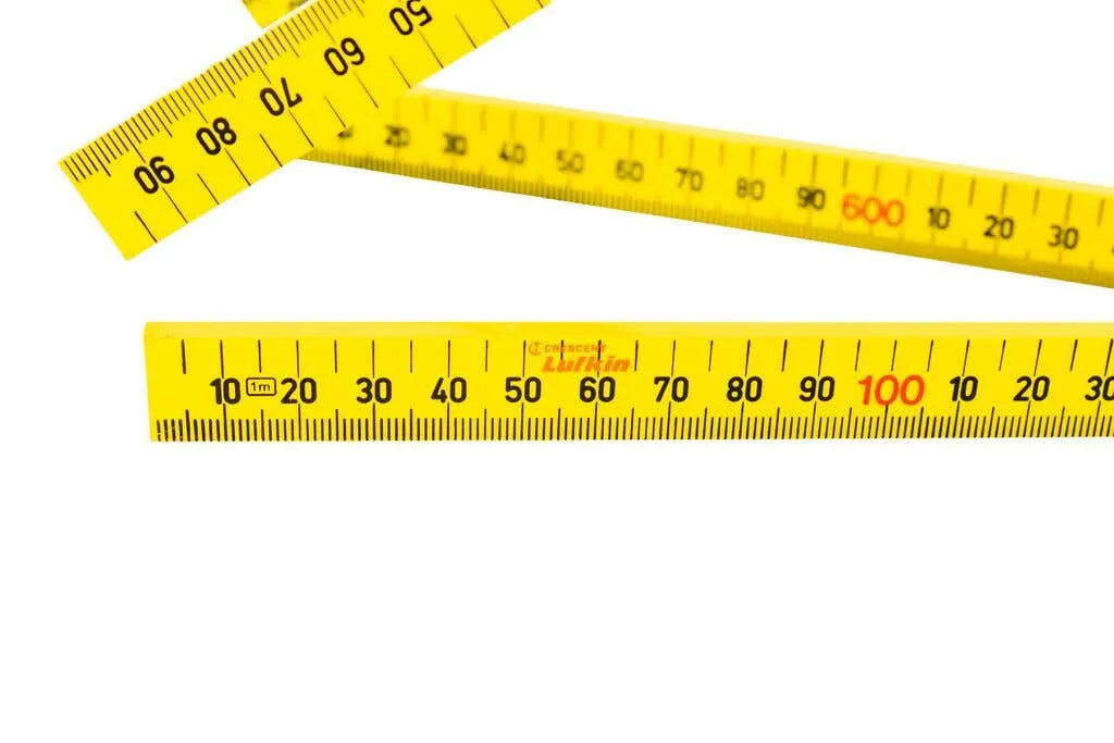 Crescent Lufkin 4 Fold Ruler Square Edge Yellow 1m LFSSIN