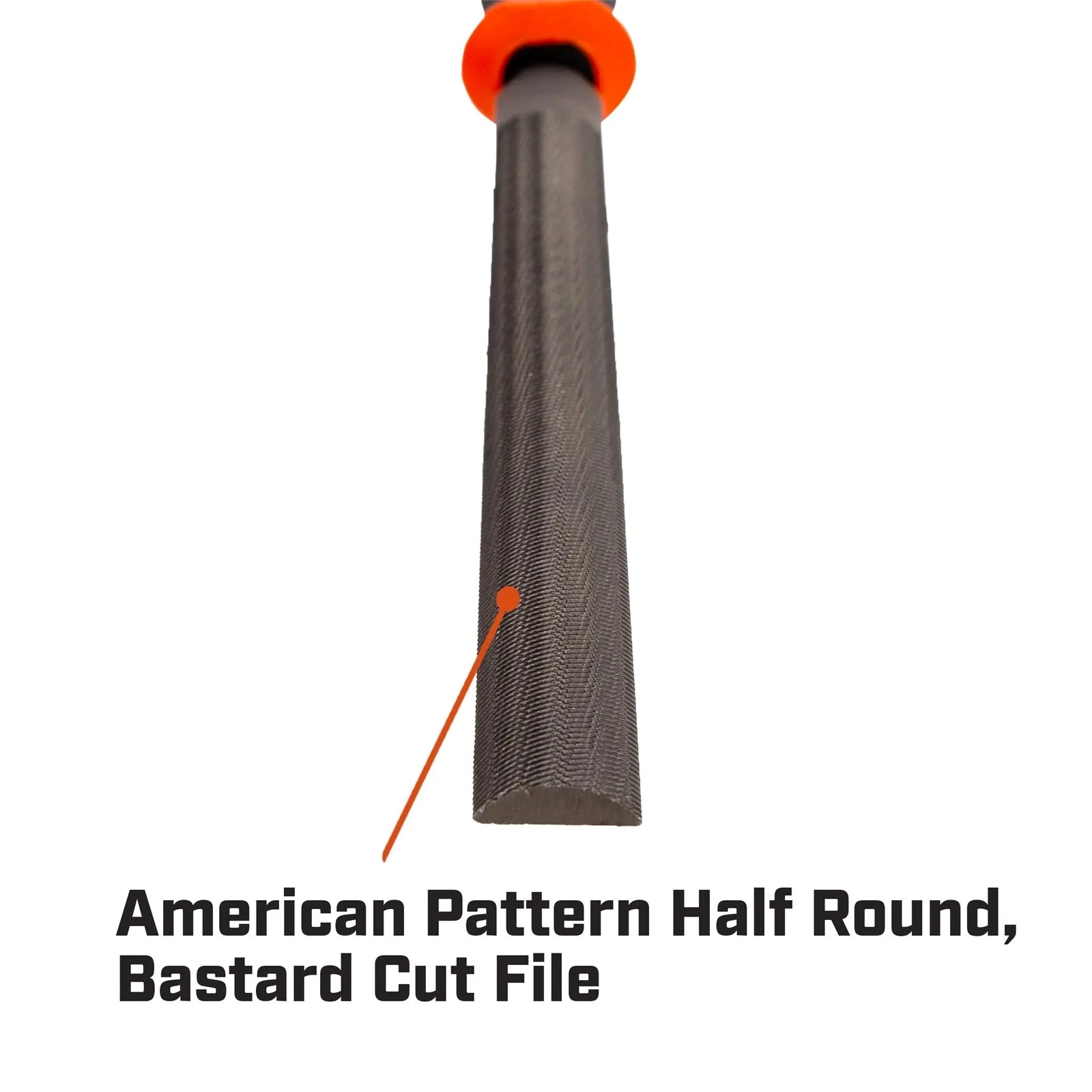 Crescent Nicholson 200mm 8" File Half Round Bastard