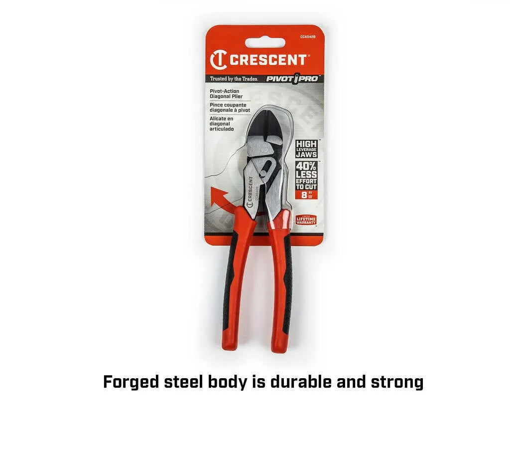 Crescent Pivot Action Dual Material Diagonal Compound Cutting Pliers 200mm