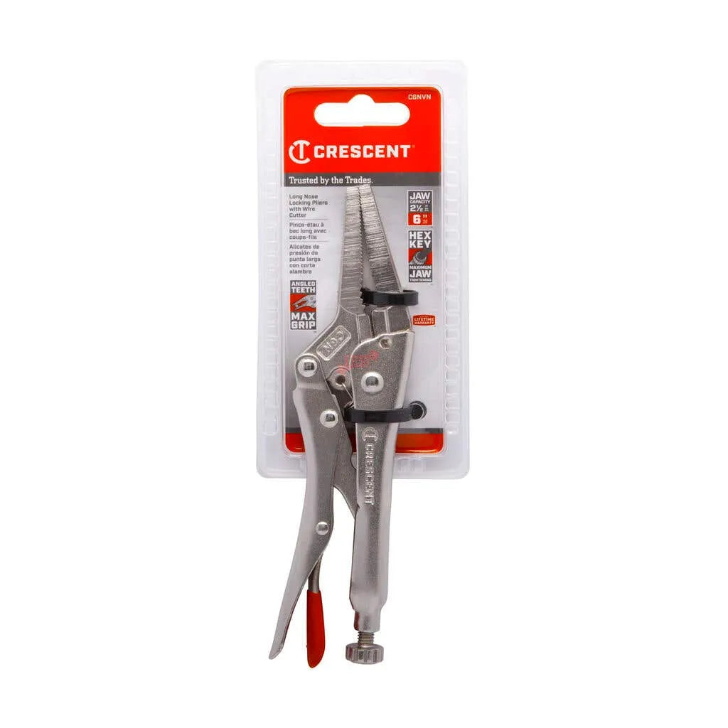 Crescent Plier Locking 6" Long Nose with Wire Cutter 150mm