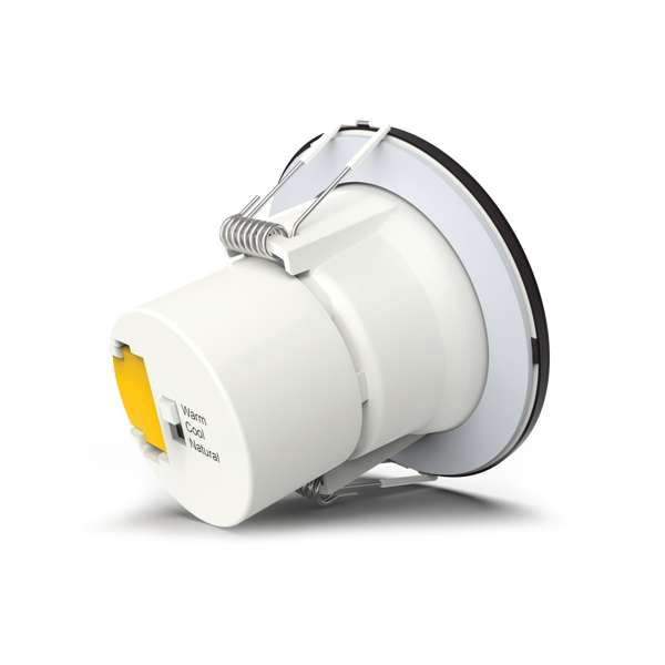 HPM Zyla LED 5W 606lm Tri-Colour Recessed Downlight Black 70mm