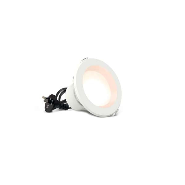 HPM Zyla LED 5W 606lm Tri-Colour Recessed Downlight White 70mm