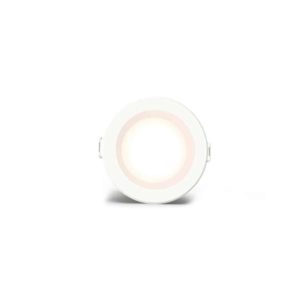 HPM Zyla LED 5W 606lm Tri-Colour Recessed Downlight White 70mm