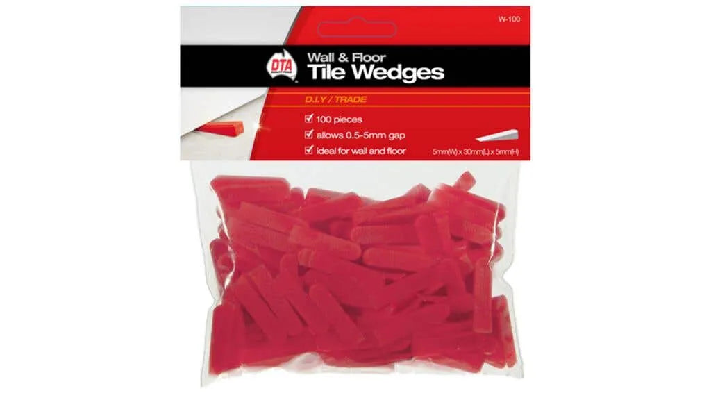 DTA Wedges Tile Red - 100 Piece