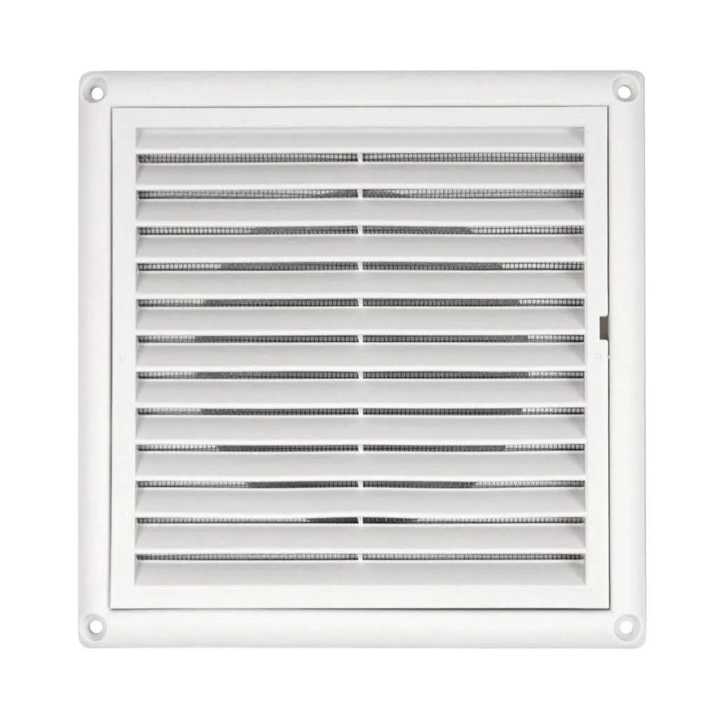 Deflecto Grille Vent with Screen Plastic 100mm