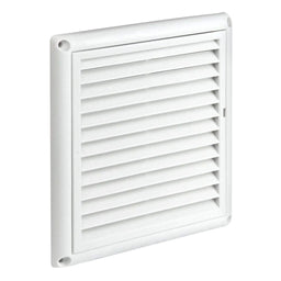 Deflecto Grille Vent with Screen Plastic 150mm