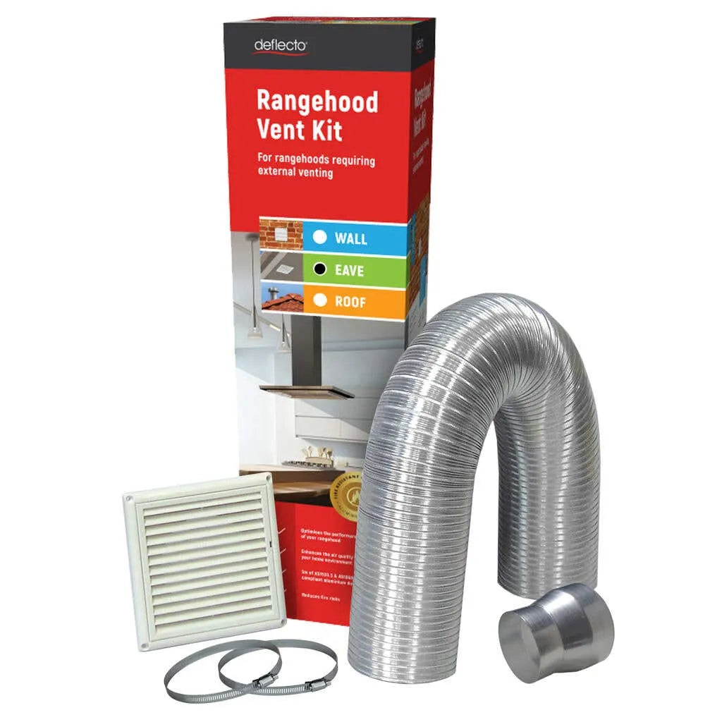Deflecto Universal Rangehood Wall/Eave Venting Kit 125/150mm