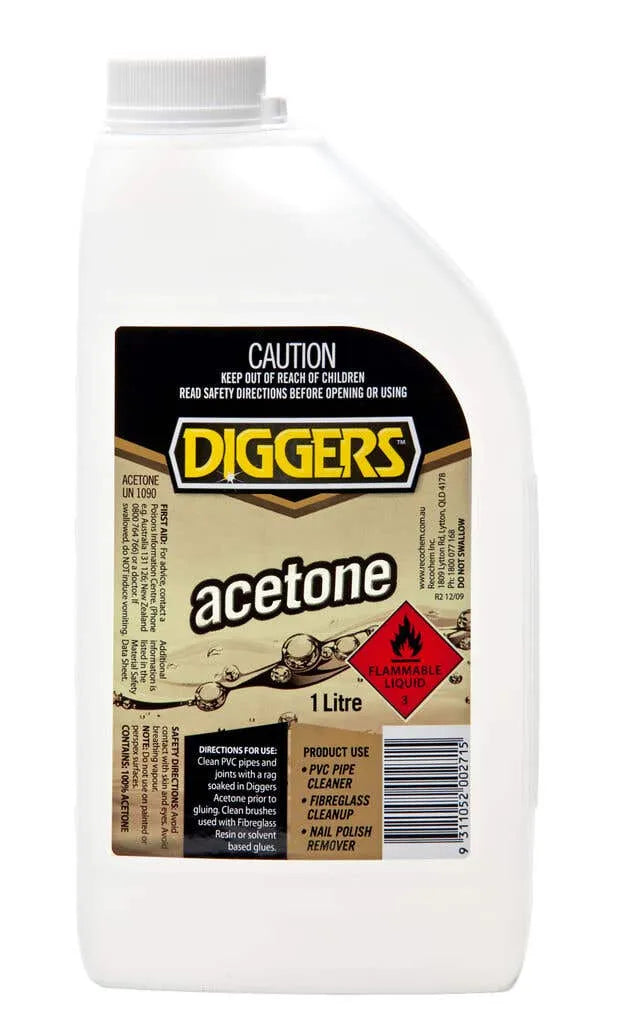 Diggers Acitone Diggers Acetone 1L · Builders Centre