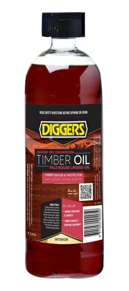 Diggers Pale Boiled Linseed Oil 1L