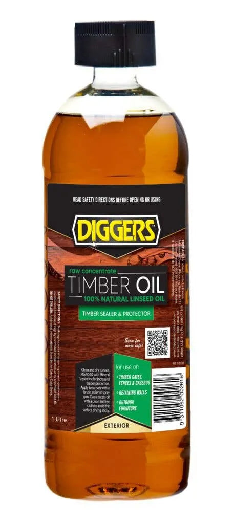 Diggers Raw Linseed Oil 1L