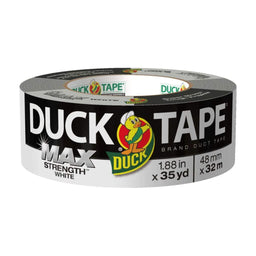Duck Max Strength Duct Tape Clean Removal White 48mm x 32m