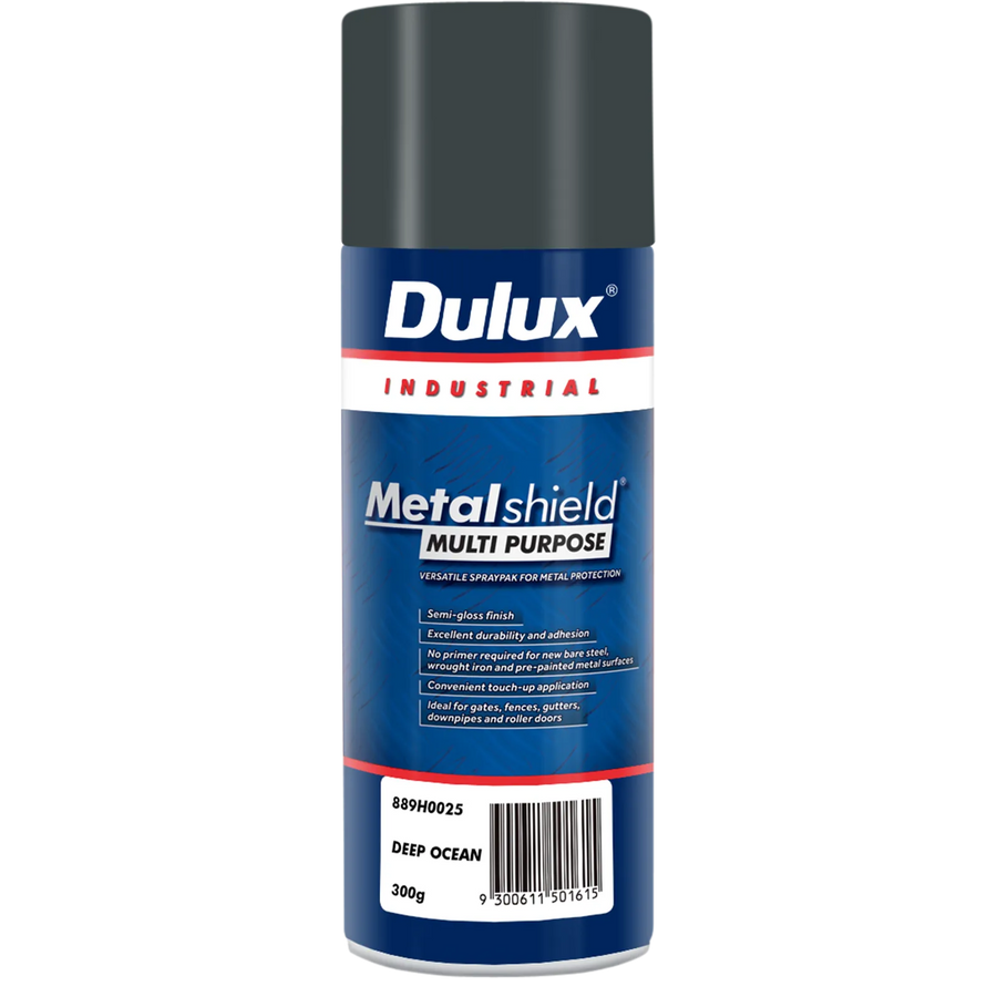 Dulux 300g Metalshield Multipurpose Spray Paint Deep Ocean