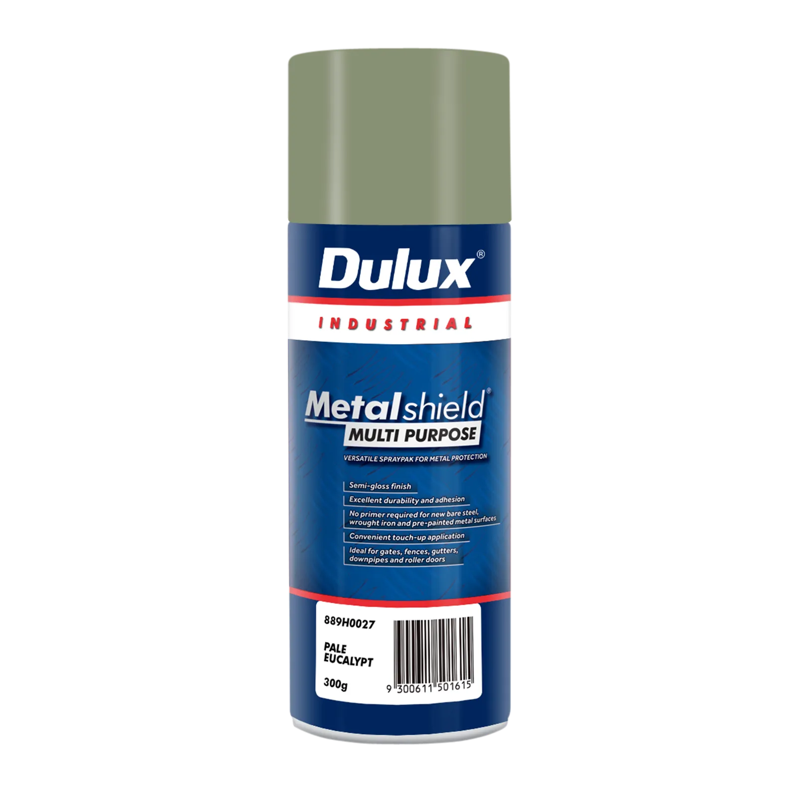 Dulux 300g Metalshield Multipurpose Spray Paint Pale Eucalypt