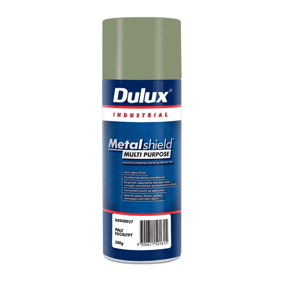 Dulux 300g Metalshield Multipurpose Spray Paint Pale Eucalypt