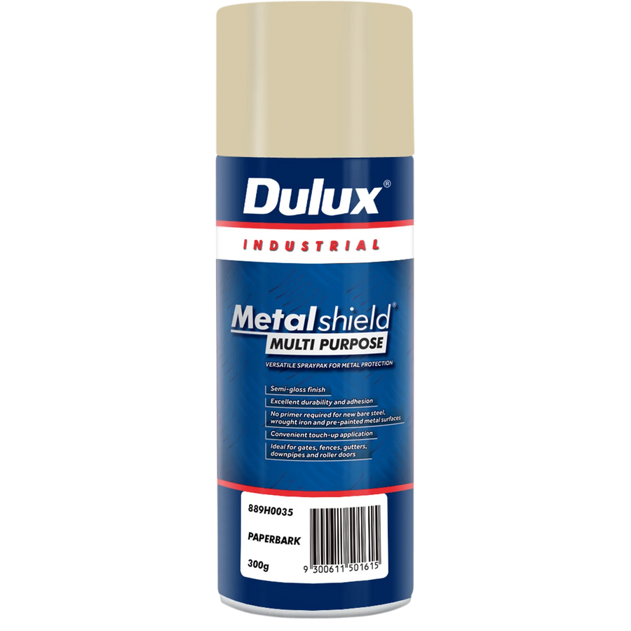 Dulux 300g Metalshield Multipurpose Spray Paint Paperbark