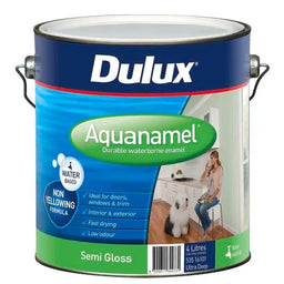 Dulux 4L Enamel Paint Aquanamel Semi Gloss Ultra Deep