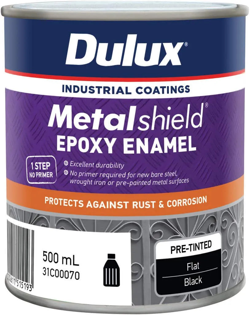 Dulux Metalshield Epoxy Enamel Flat 1L