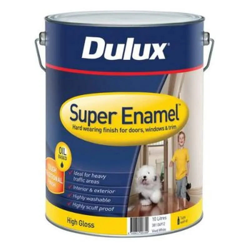 Dulux Super Enamel High Gloss White 381 10L
