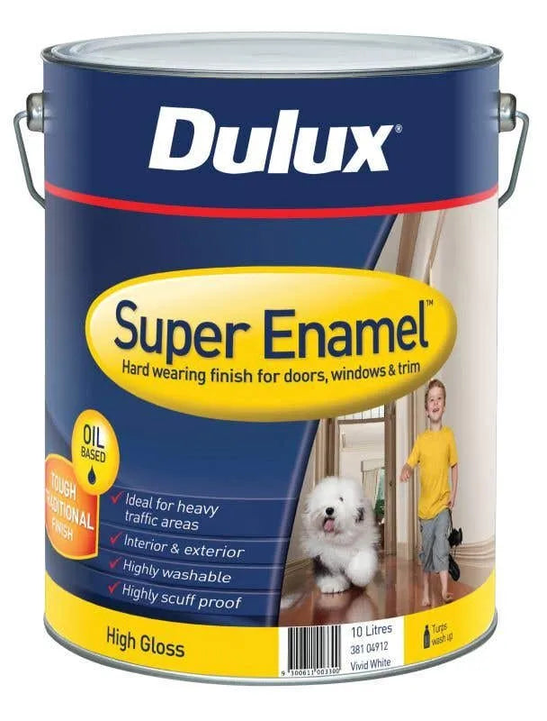 Dulux Super Enamel High Gloss White 381 10L