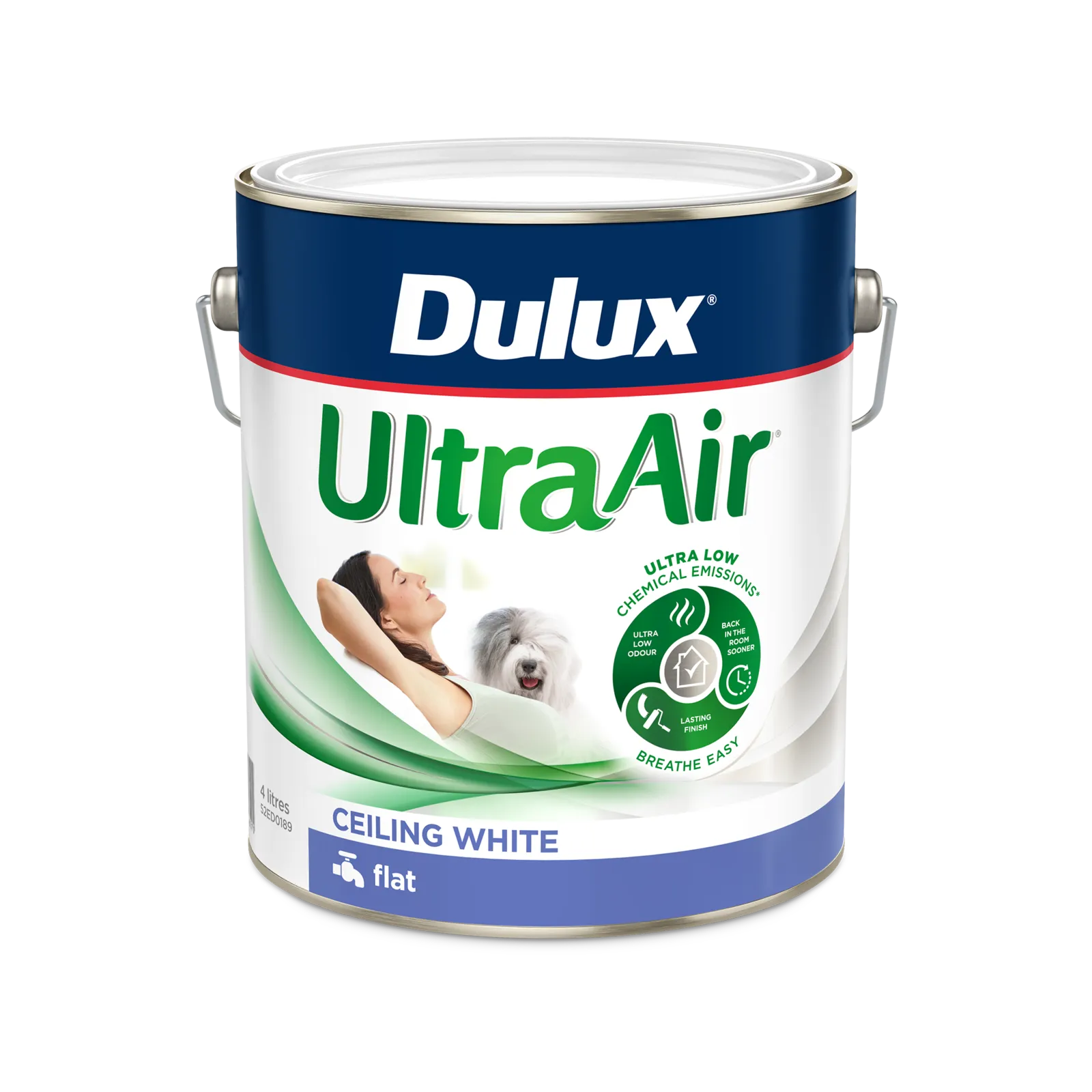 Dulux UltraAir Ceiling White 4L
