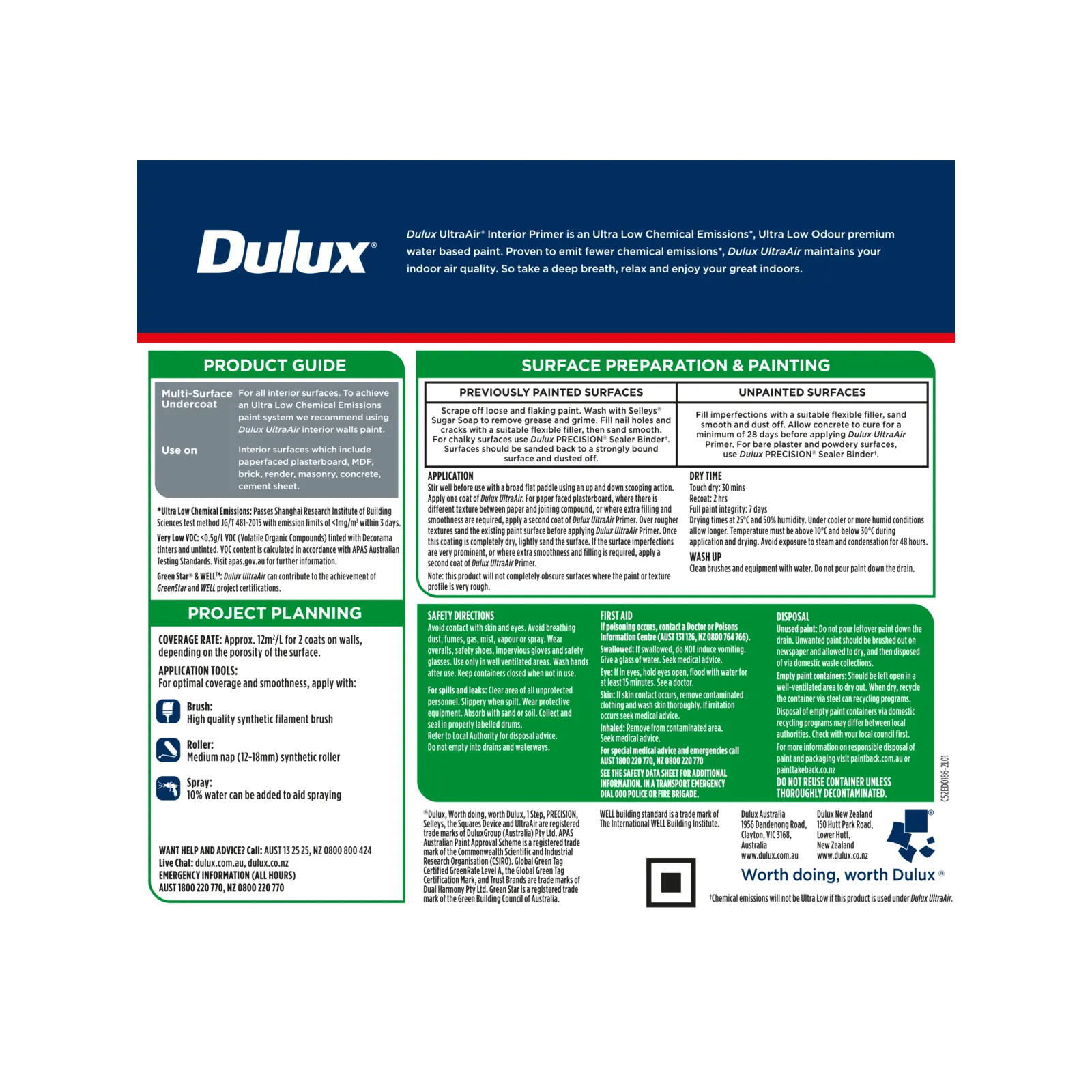 Dulux UltraAir Prepcoat 2L