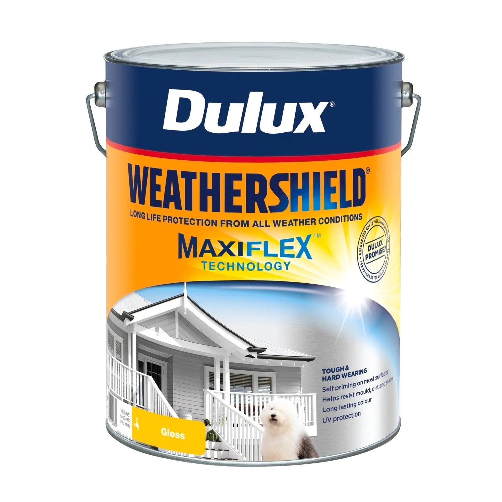 Dulux Weathershield Exterior Gloss Vivid White 10L