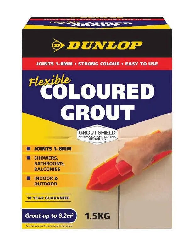 Dunlop Flexible Coloured Grout - Slate 1.5kg