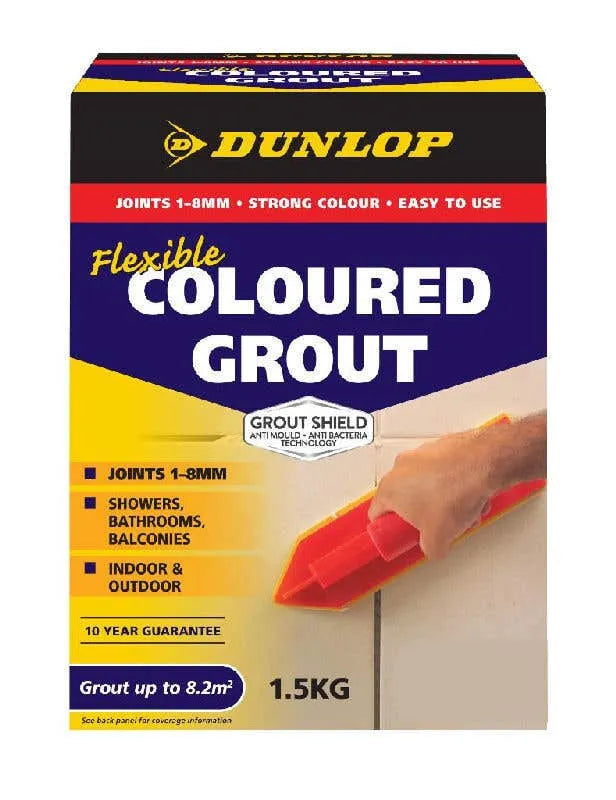 Dunlop Flexible Coloured Grout Charred Ash 1.5kg