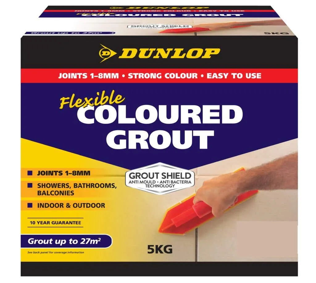 Dunlop Flexible Coloured Grout Ultra White 5kg