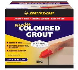 Dunlop Flexible Coloured Grout White 5kg