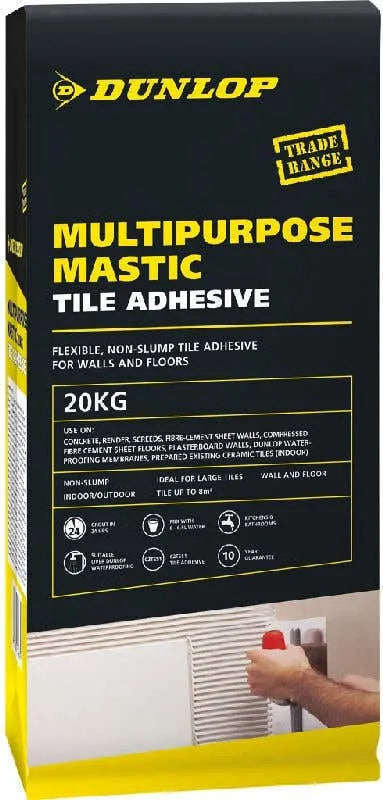 Dunlop Multipurpose Mastic Tile Adhesive 20kg