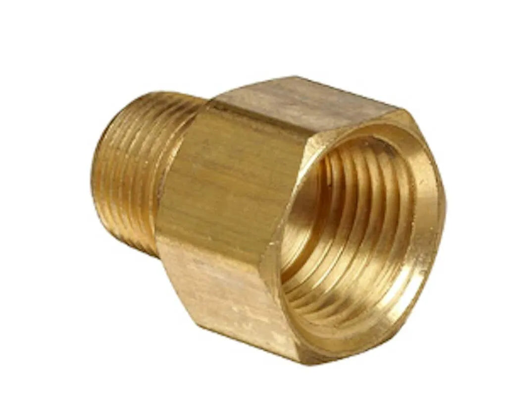 EMax Reducer Air Fitting Brass Male x Female 1/4"m x 1/2"F