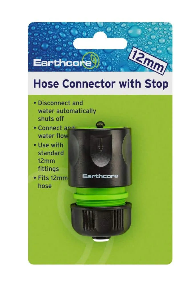 Earthcore Hose Connector with Stop 12mm