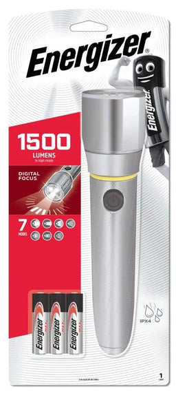 Energizer 1500 Lumens Heavy Duty Vision Torch Metal LED
