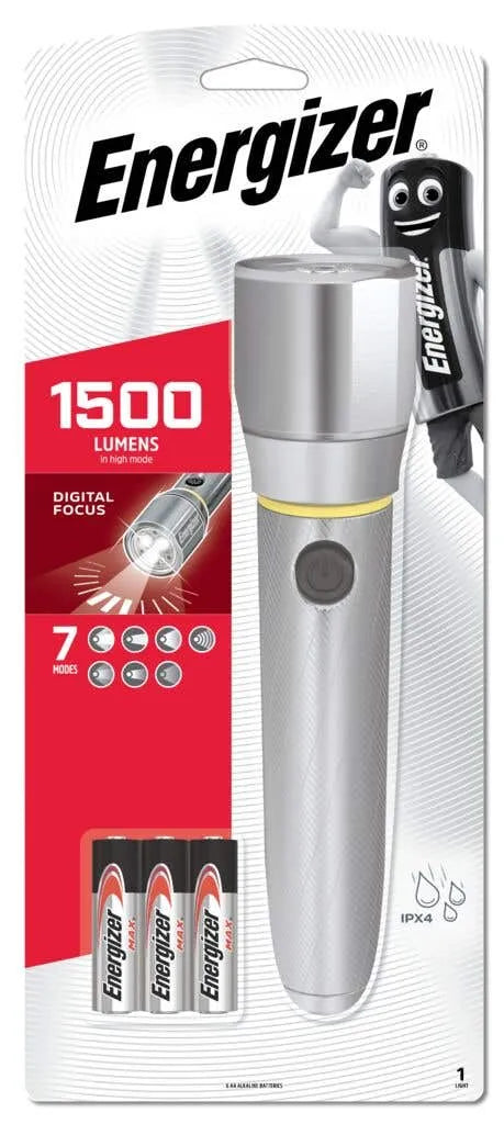 Energizer 1500 Lumens Heavy Duty Vision Torch Metal LED