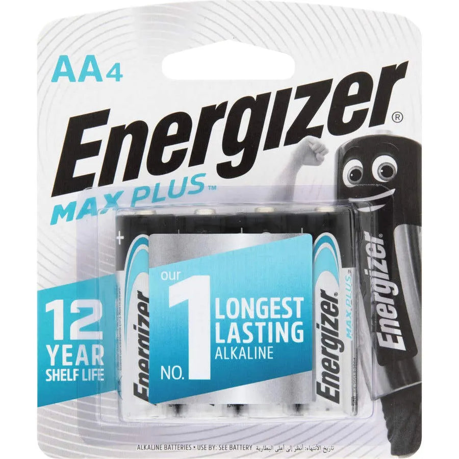 Energizer Max Plus Battery AA - 4 Pack