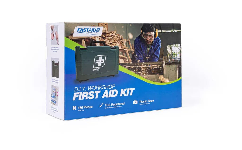 FastAid DIY Workshop First Aid Kit Plastic Case