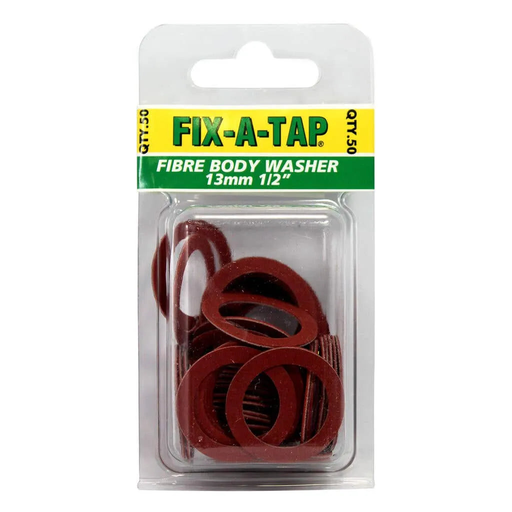 Fix-A-Tap Fibre Body Washers 13mm - 50 Pack