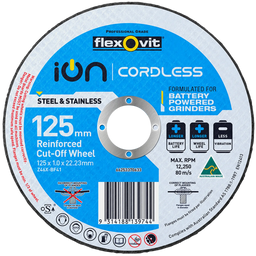 Flexovit 125mm Ion Cordless Reinforced Cut Off Wheel