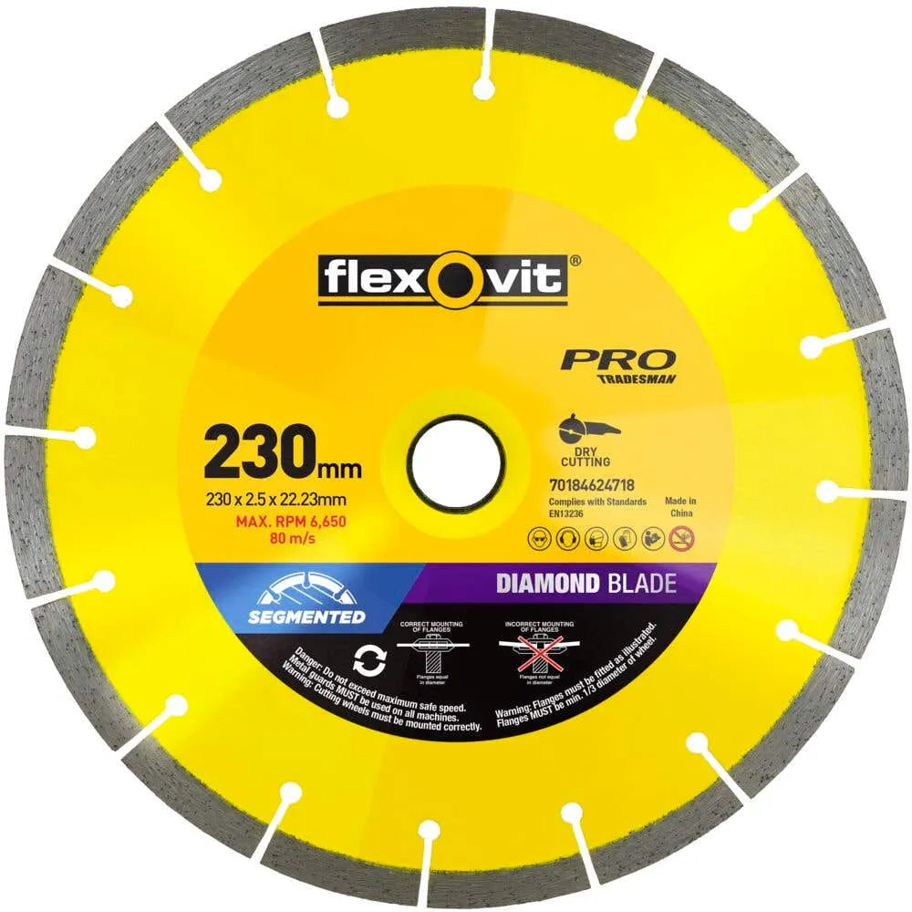 Flexovit Diamond Blade Tile/Brick 230mm