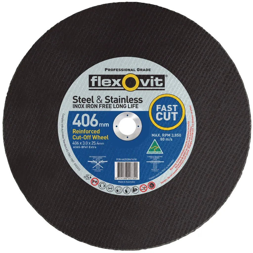 Flexovit Metal Cut-Off Wheel 406 x 3 x 25mm