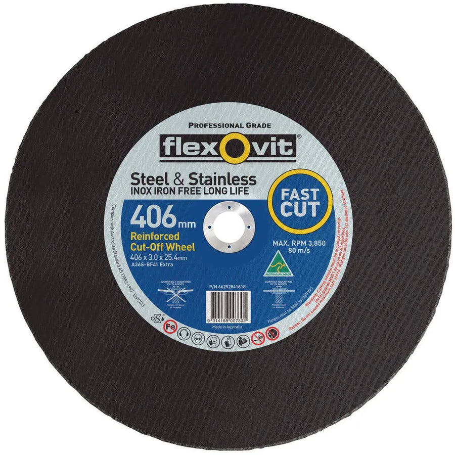 Flexovit Metal Cut-Off Wheel 406 x 3 x 25mm