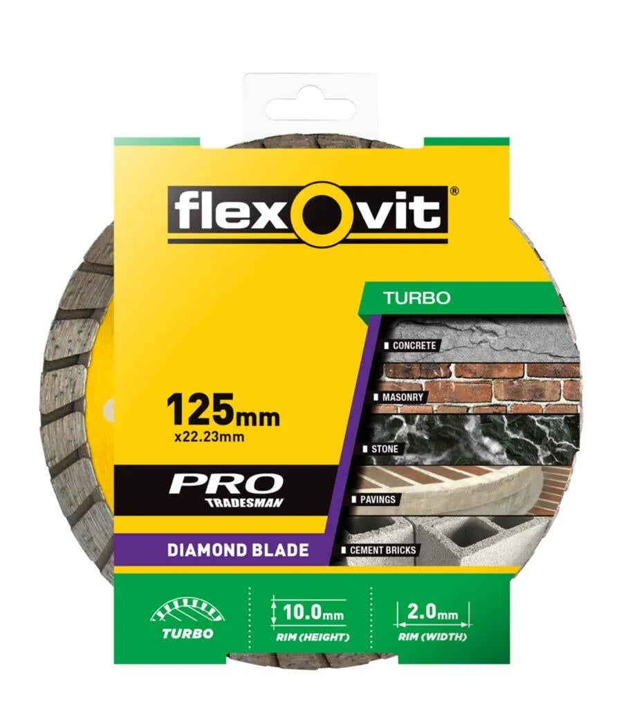 Flexovit Turbo Diamond Blade 125mm