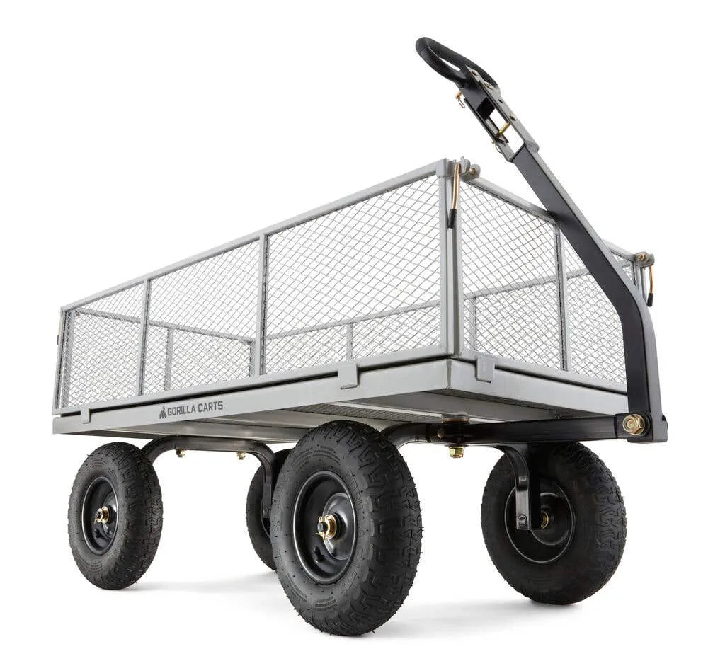 Gorilla Carts Steel Mesh Garden Cart 450kg