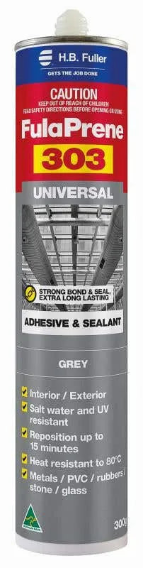 H.B. Fuller FulaPrene 303 Adhesive & Sealant Grey 300g