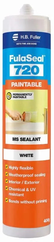 H.B. Fuller FulaSeal 720 Paintable Sealant White 400g