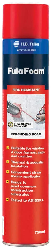 H.B. Fuller Fulafoam Fire Resistant Expanding Foam 750ml